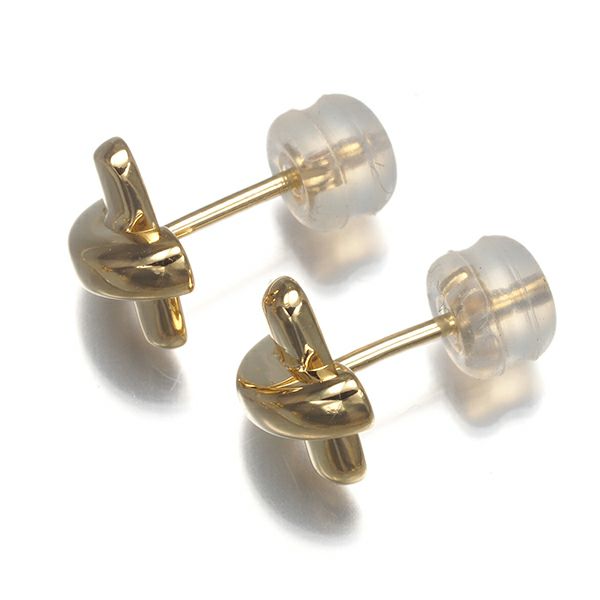 ティファニー ピアス  クロスステッチ  K18YG 