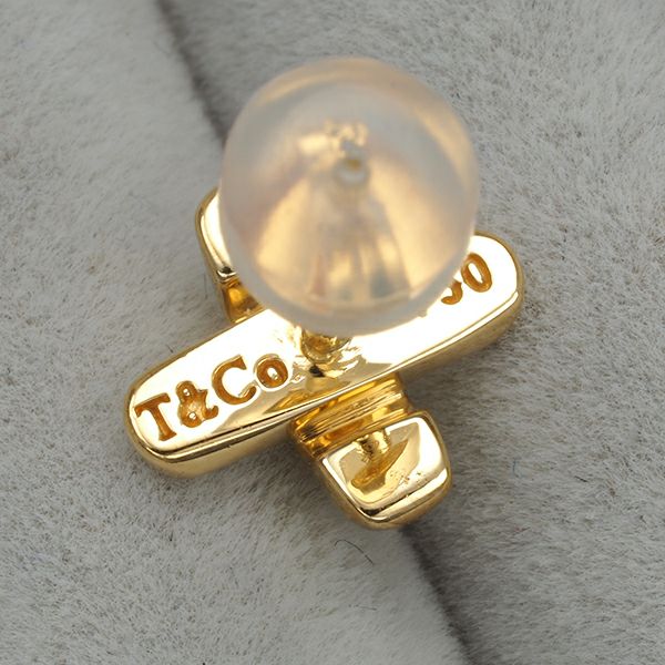 ティファニー ピアス  クロスステッチ  K18YG 