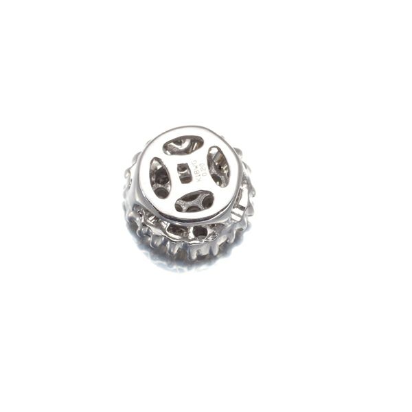 ダイヤ 0.20ct サークル 2種カット ペンダントトップ K18WG 