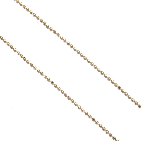 カットボール チェーンネックレス 40cm K18PG 