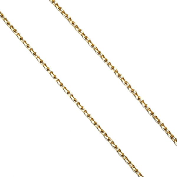カットアズキ チェーンネックレス 44cm K14YG 