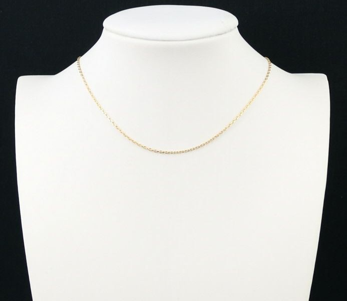 カットアズキ チェーンネックレス 44cm K14YG 