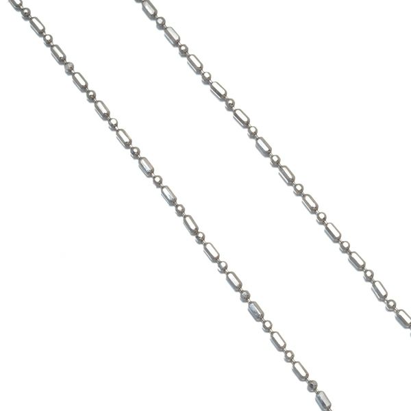 ショート&ロング チェーンネックレス 40cm Pt850 
