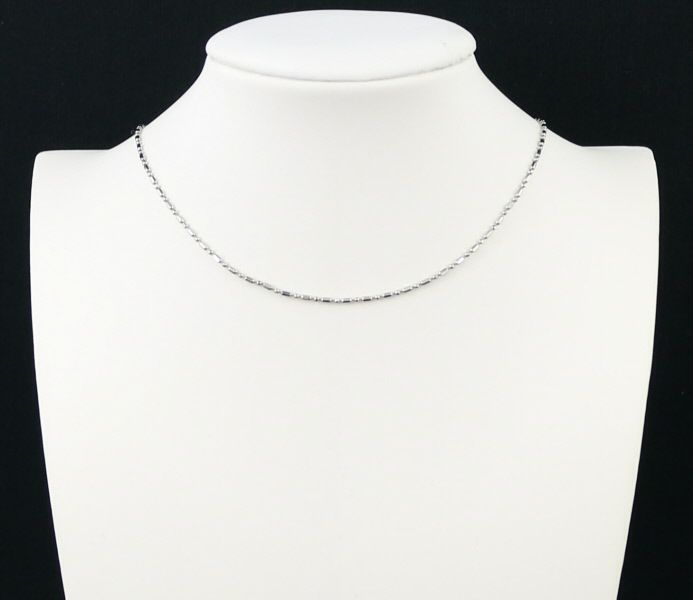 ショート&ロング チェーンネックレス 40cm Pt850 