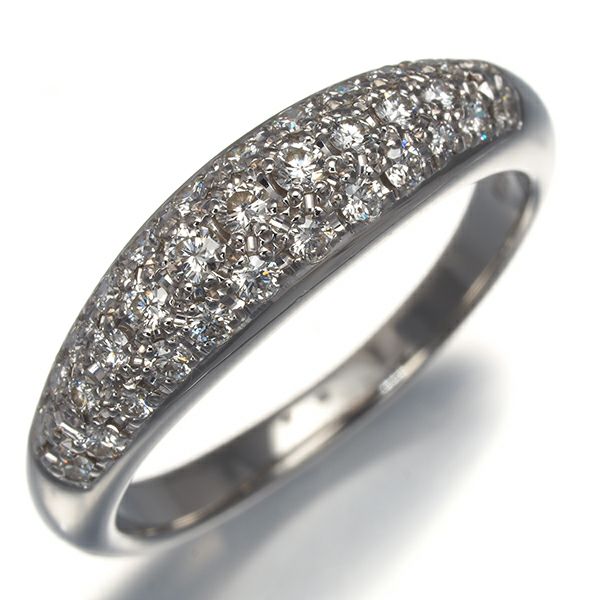 タサキ リング ダイヤ 0.43ct  パヴェ 14.5号 Pt900 
