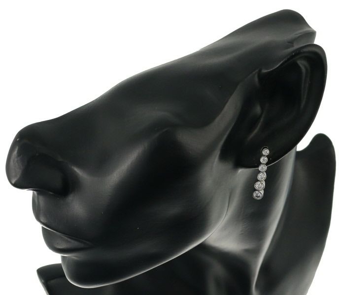 ティファニー ピアス ダイヤ ジャズグラジュエイテッド 6P Pt950 