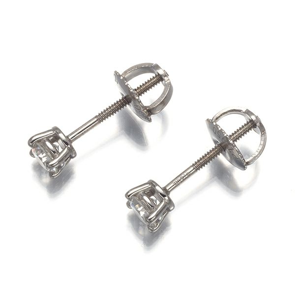 ティファニー ピアス ダイヤ 0.15ct/0.15ct程  ソリティア Pt950 