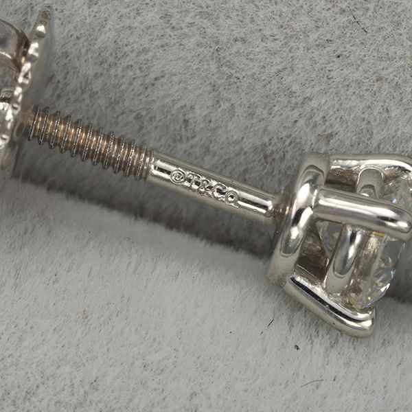 ティファニー ピアス ダイヤ 0.15ct/0.15ct程  ソリティア Pt950 