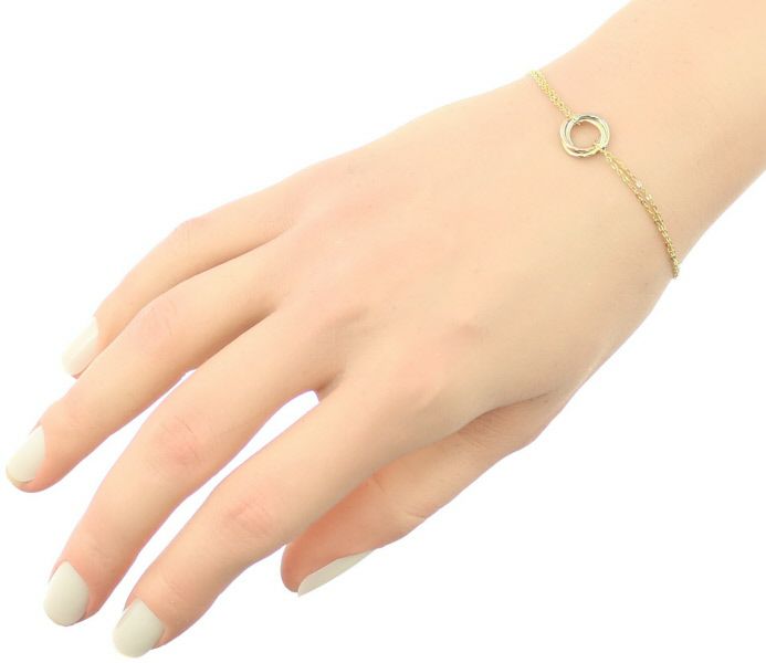 カルティエ トリニティ ブレスレット スリーカラー K18YG/WG/PG 