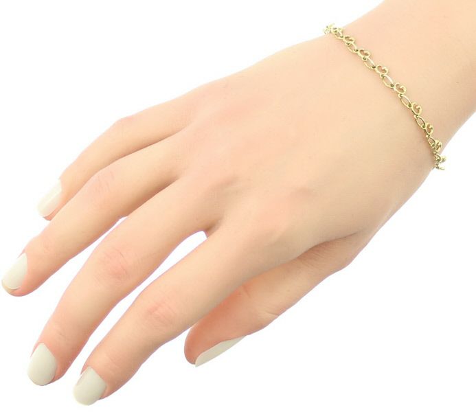 グッチ ブレスレット G ロゴ チェーン K18YG 