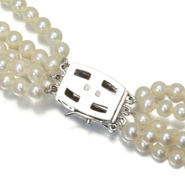 TASAKI 田崎真珠 ベビーパール 5連ネックレス3.5〜4㎜　42㎝　SV TASAKI 田崎真珠 ベビーパール 5連ネックレス3.5〜4㎜ 42㎝ SV