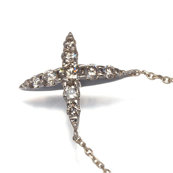 カシケイ ネックレス ダイヤ  0.50ct ネイキッド  K18BG 