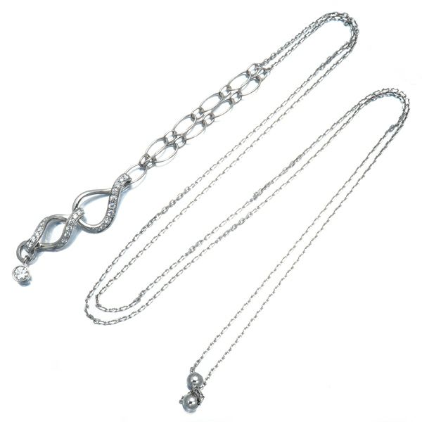 モニッケンダム ネックレス ダイヤ 0.47ct ロング Pt900 