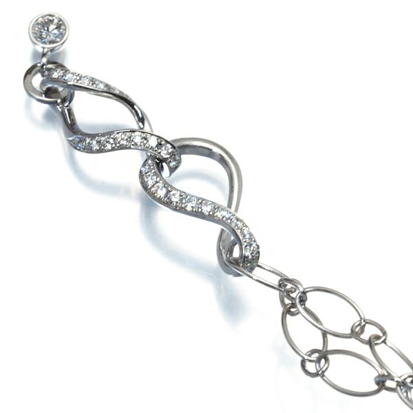 モニッケンダム ネックレス ダイヤ 0.47ct ロング Pt900 