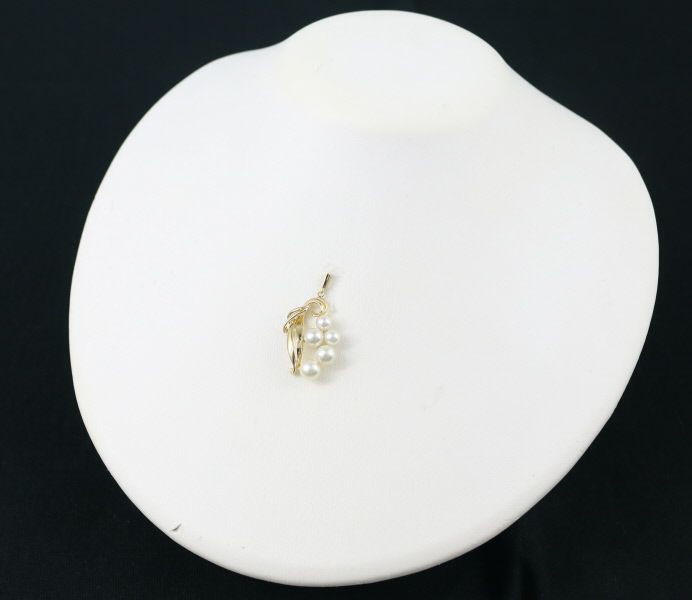 ミキモト ペンダントトップ パール アコヤ真珠 4.8-6.3mm K18YG 