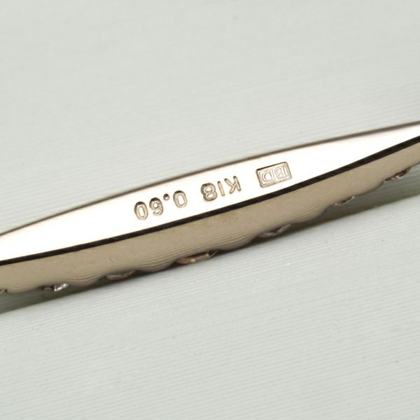 カシケイ ピアス ブラウンダイヤ 0.60ct ネイキッド フック K18BG 