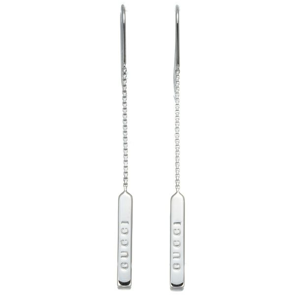 グッチ ピアス ラリアット フック K18WG 