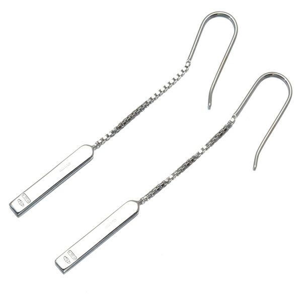 グッチ ピアス ラリアット フック K18WG 
