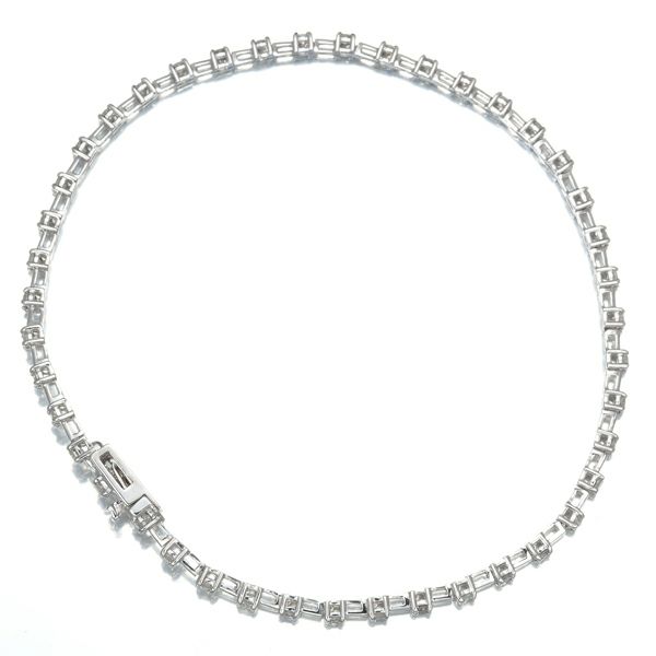 ダイヤ 1.00ct テニス ブレスレット K18WG 