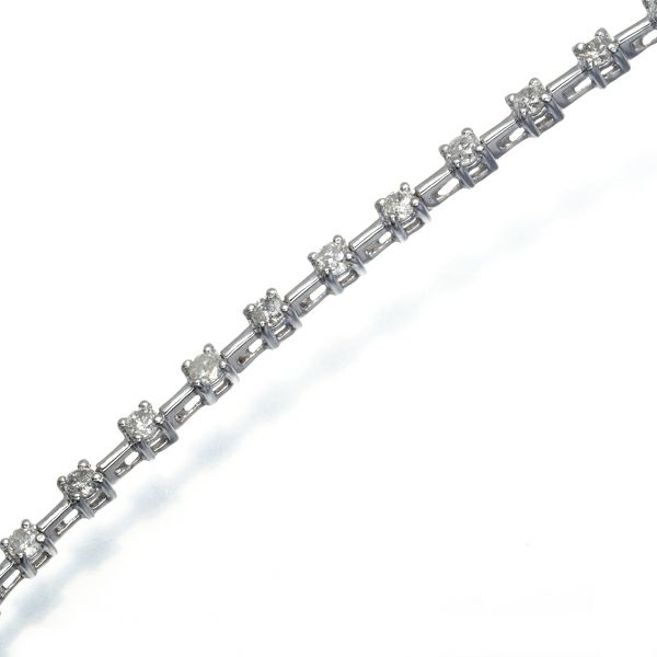 ダイヤ 1.00ct テニス ブレスレット K18WG 