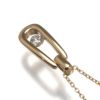 モニッケンダム ネックレス ダイヤ 0.15ct   一粒 K18YG 