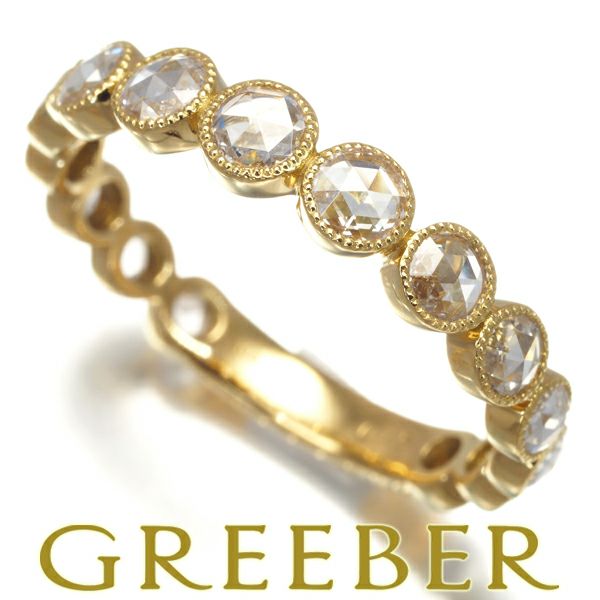 ローズカットダイヤ 0.75ct   リング K18YG 