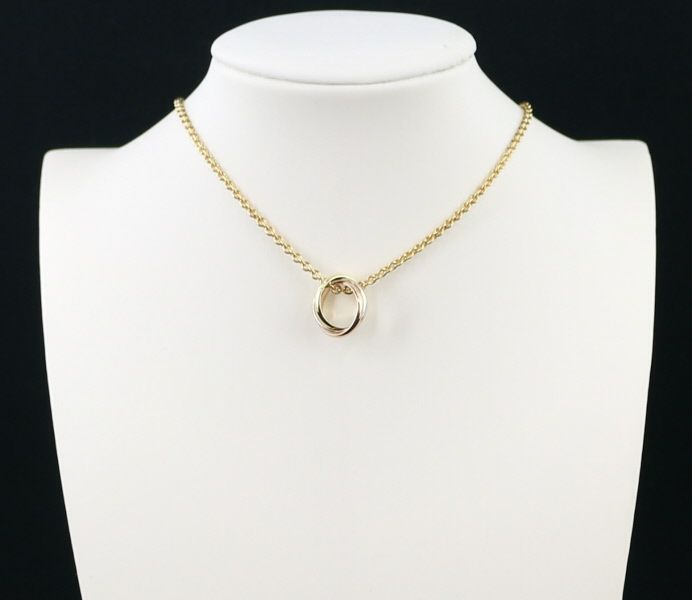 カルティエ ネックレス  トリニティ スリーカラー K18YG/WG/PG 