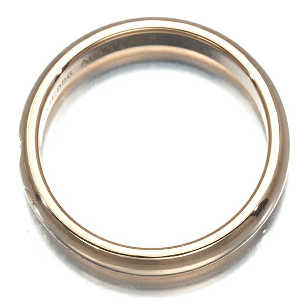 カルティエ リング ダイヤ Cドゥ エングレーブド ウェディング 1P 48号 K18PG 
