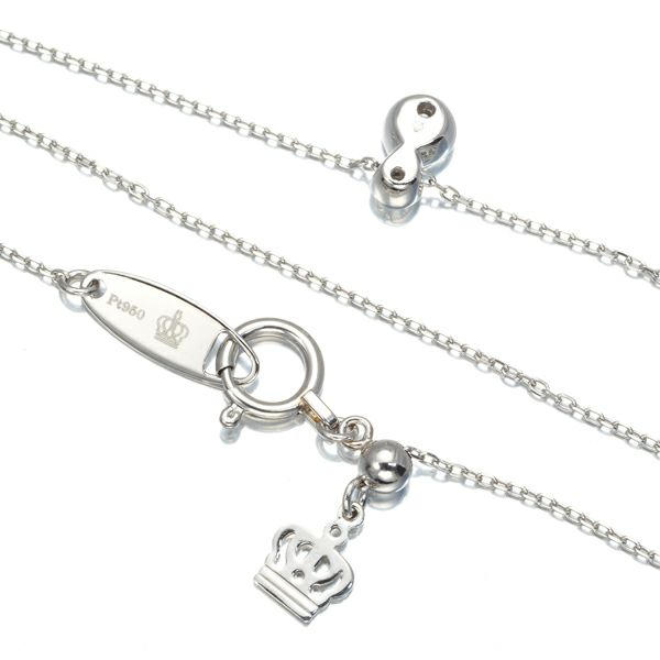 ロイヤルアッシャー ネックレス ダイヤ 0.06ct Pt950 保証書