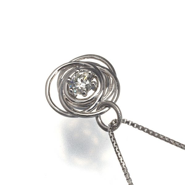 フォーエバーマーク ネックレス ダイヤ 0.161ct ミルモア  Pt900/Pt850 