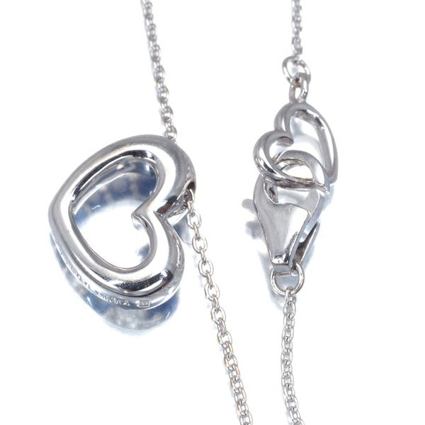 ポンテヴェキオ ネックレス サファイア 0.23ct ダイヤ 0.03ct  ハート K18WG 
