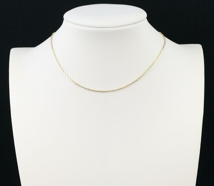 ミキモト チェーンネックレス  カットアズキ 40cm K18YG 