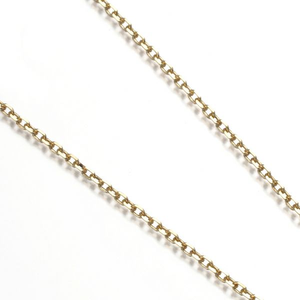 ミキモト チェーンネックレス  カットアズキ 40cm K14YG 