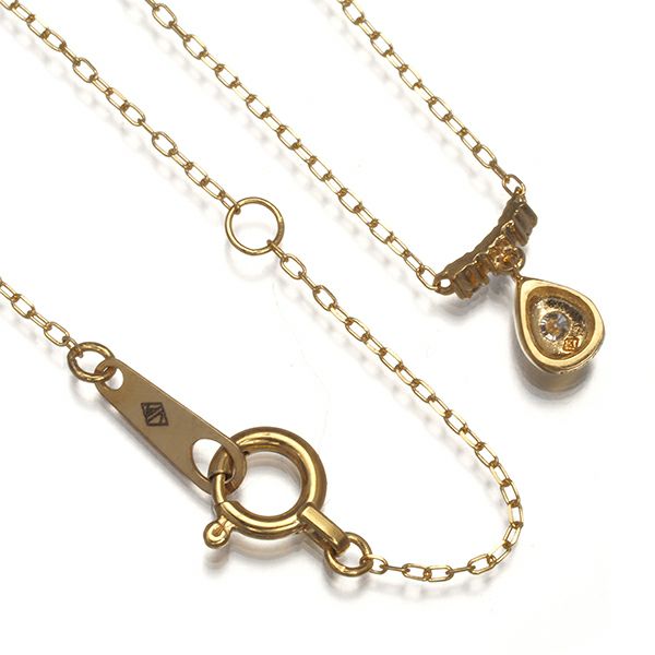 ヴァンドーム ネックレス ダイヤ 0.03ct   K18YG 