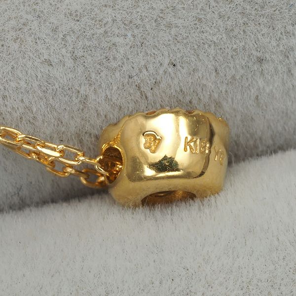 ポンテヴェキオ ネックレス ダイヤ 0.08ct サークル   K18YG 
