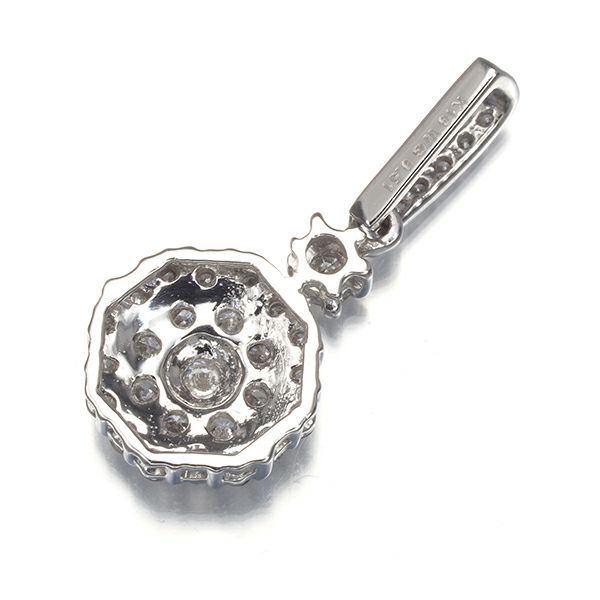 ダイヤ 0.51ct   ペンダントトップ K18WG 