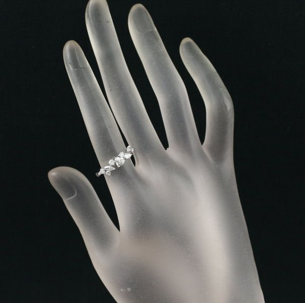 ダイヤ 0.80ct 4種カット  リング K18WG 
