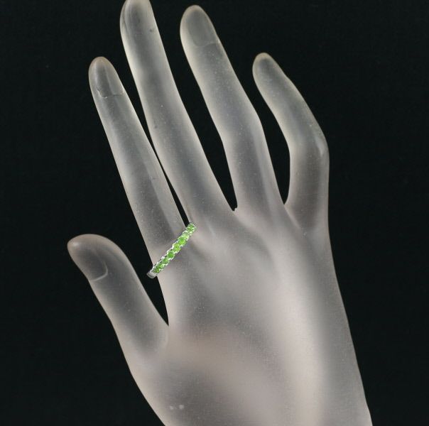 デマントイドガーネット 0.58ct   リング K18WG ソーティング