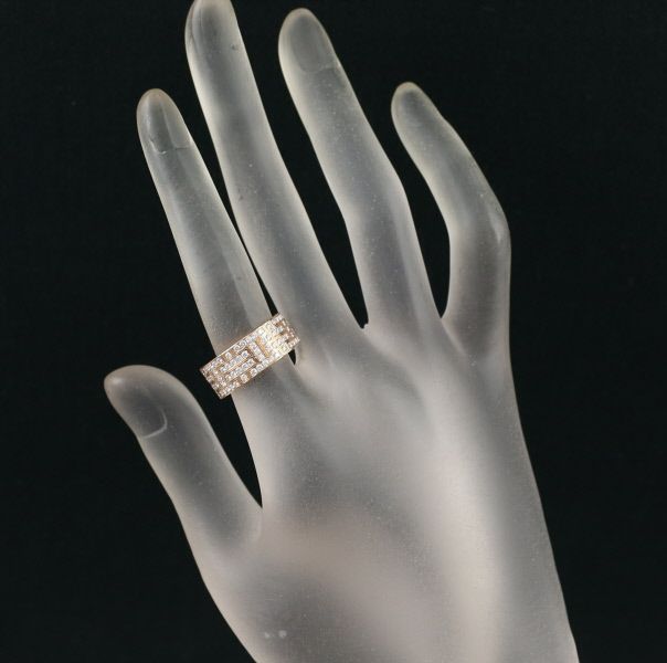 エルメス リング ダイヤ 1.18ct キリム フルエタニティ 51号 K18PG 保証書