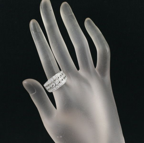 ダイヤ 1.25ct ミルグレイン  リング Pt900 