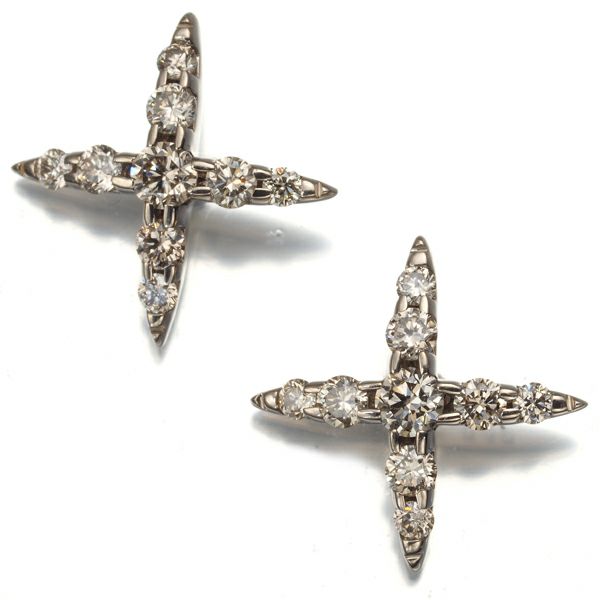 カシケイ ピアス ダイヤ 0.40ct ネイキッド K18BG 