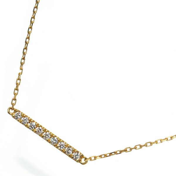 アーカー ブレスレット ダイヤ 0.05ct ティナチェーン K18YG 