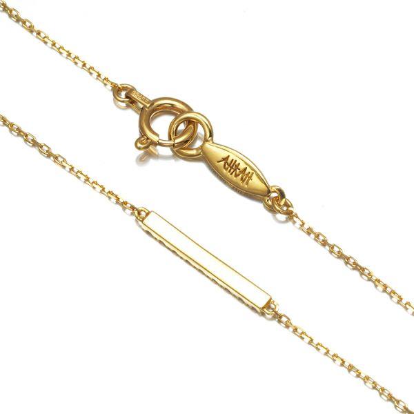 アーカー ブレスレット ダイヤ 0.05ct ティナチェーン K18YG 