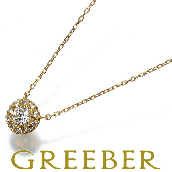 ヴァンドーム ネックレス ダイヤ 0.11ct グレース K18YG 