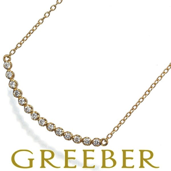 アーカー ネックレス ダイヤ 0.10ct ビリーブユー K18YG 