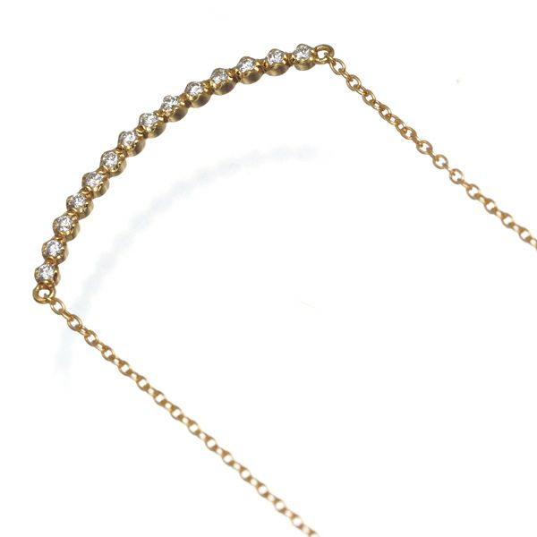 アーカー ネックレス ダイヤ 0.10ct ビリーブユー K18YG 