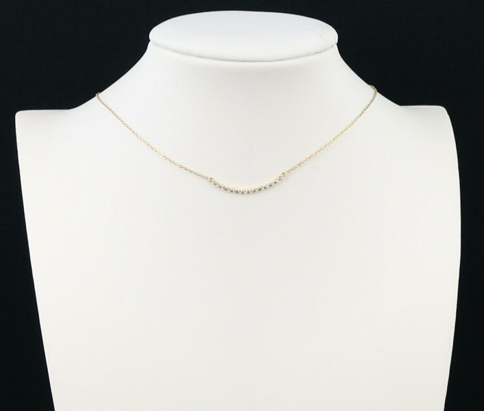 アーカー ネックレス ダイヤ 0.10ct ビリーブユー K18YG 