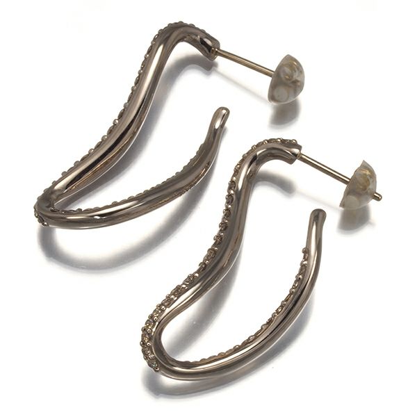 カシケイ ピアス ブラウンダイヤ 1.10ct マーシネス  K18BG/YG