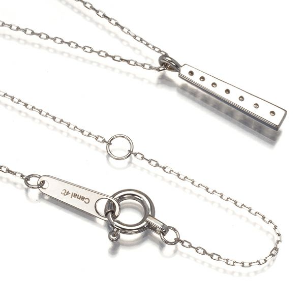 カナル4℃ ネックレス ダイヤ   K18WG 