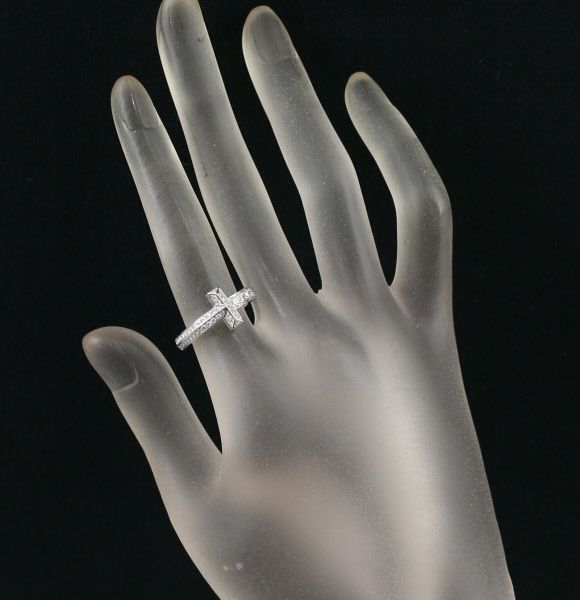 ティファニー リング ダイヤ 0.45ct Tワン 12.5号 K18WG 
